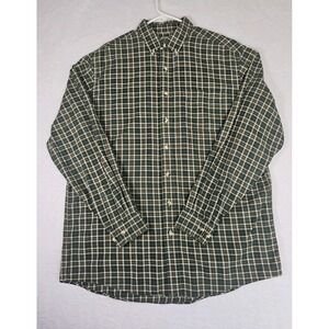 L.L. Bean  100% Cotton Flannel shirt Mens Large-Tall Button Down heavyweight